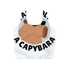 Capybara T- Shirt Be As Cool As A Capybara- A Cute Funny Capybara Wearing Sunglasses T- Shirt Yoga Reflexion Pose T- Shirtyoga Reflexion Pose T- Shirt Full Print Recycle Bag (s) by hizuto