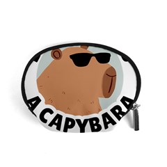 Capybara T- Shirt Be As Cool As A Capybara- A Cute Funny Capybara Wearing Sunglasses T- Shirt Yoga Reflexion Pose T- Shirtyoga Reflexion Pose T- Shirt Accessory Pouch (small) by hizuto