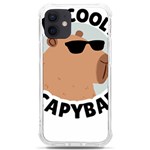 Capybara T- Shirt Be As Cool As A Capybara- A Cute Funny Capybara Wearing Sunglasses T- Shirt Yoga Reflexion Pose T- Shirtyoga Reflexion Pose T- Shirt iPhone 12 mini TPU UV Print Case	 Front