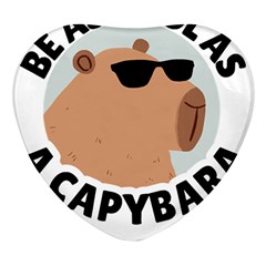 Capybara T- Shirt Be As Cool As A Capybara- A Cute Funny Capybara Wearing Sunglasses T- Shirt Yoga Reflexion Pose T- Shirtyoga Reflexion Pose T- Shirt Heart Glass Fridge Magnet (4 Pack) by hizuto