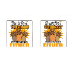 Veterinary Medicine T- Shirt Funny Will Give Veterinary Advice For Nachos Vet Med Worker T- Shirt Cufflinks (square) by ZUXUMI