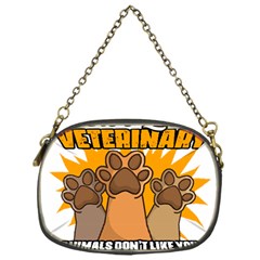 Veterinary Medicine T- Shirt Funny Will Give Veterinary Advice For Nachos Vet Med Worker T- Shirt Chain Purse (one Side) by ZUXUMI