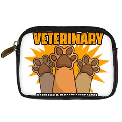 Veterinary Medicine T- Shirt Funny Will Give Veterinary Advice For Nachos Vet Med Worker T- Shirt Digital Camera Leather Case by ZUXUMI