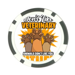 Veterinary Medicine T- Shirt Funny Will Give Veterinary Advice For Nachos Vet Med Worker T- Shirt Poker Chip Card Guard (10 Pack) by ZUXUMI