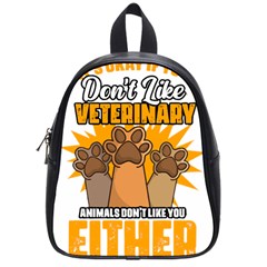 Veterinary Medicine T- Shirt Funny Will Give Veterinary Advice For Nachos Vet Med Worker T- Shirt School Bag (small) by ZUXUMI