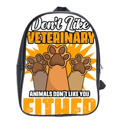 Veterinary Medicine T- Shirt Funny Will Give Veterinary Advice For Nachos Vet Med Worker T- Shirt School Bag (xl) by ZUXUMI