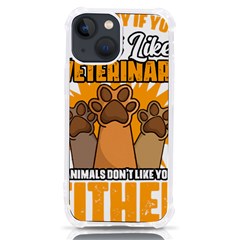 Veterinary Medicine T- Shirt Funny Will Give Veterinary Advice For Nachos Vet Med Worker T- Shirt Iphone 13 Mini Tpu Uv Print Case by ZUXUMI