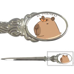 Capybara T- Shirt Be Nice Be Friendly Be A Capybara T- Shirt Yoga Reflexion Pose T- Shirtyoga Reflexion Pose T- Shirt Letter Opener by hizuto