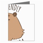 Capybara T- Shirt Be Nice Be Friendly Be A Capybara T- Shirt Yoga Reflexion Pose T- Shirtyoga Reflexion Pose T- Shirt Greeting Card Left