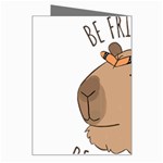 Capybara T- Shirt Be Nice Be Friendly Be A Capybara T- Shirt Yoga Reflexion Pose T- Shirtyoga Reflexion Pose T- Shirt Greeting Card Right