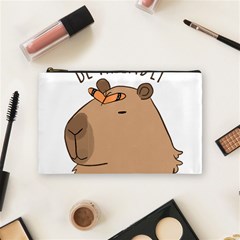 Capybara T- Shirt Be Nice Be Friendly Be A Capybara T- Shirt Yoga Reflexion Pose T- Shirtyoga Reflexion Pose T- Shirt Cosmetic Bag (medium) by hizuto