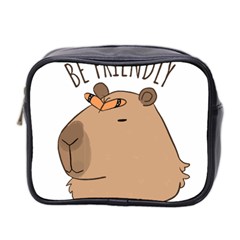 Capybara T- Shirt Be Nice Be Friendly Be A Capybara T- Shirt Yoga Reflexion Pose T- Shirtyoga Reflexion Pose T- Shirt Mini Toiletries Bag (two Sides) by hizuto