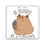 Capybara T- Shirt Be Nice Be Friendly Be A Capybara T- Shirt Yoga Reflexion Pose T- Shirtyoga Reflexion Pose T- Shirt Memory Card Reader (Square) Front