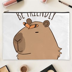 Capybara T- Shirt Be Nice Be Friendly Be A Capybara T- Shirt Yoga Reflexion Pose T- Shirtyoga Reflexion Pose T- Shirt Cosmetic Bag (xxxl) by hizuto