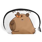 Capybara T- Shirt Be Nice Be Friendly Be A Capybara T- Shirt Yoga Reflexion Pose T- Shirtyoga Reflexion Pose T- Shirt Accessory Pouch (Large) Front