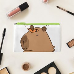 Capybara T- Shirt Be Nice Be Friendly Be A Capybara T- Shirt Yoga Reflexion Pose T- Shirtyoga Reflexion Pose T- Shirt Cosmetic Bag (xs) by hizuto