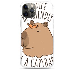 Capybara T- Shirt Be Nice Be Friendly Be A Capybara T- Shirt Yoga Reflexion Pose T- Shirtyoga Reflexion Pose T- Shirt Iphone 12 Pro Max Tpu Uv Print Case by hizuto