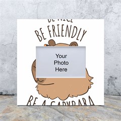 Capybara T- Shirt Be Nice Be Friendly Be A Capybara T- Shirt Yoga Reflexion Pose T- Shirtyoga Reflexion Pose T- Shirt White Box Photo Frame 4  X 6  by hizuto