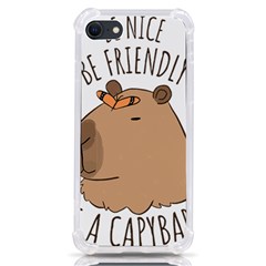 Capybara T- Shirt Be Nice Be Friendly Be A Capybara T- Shirt Yoga Reflexion Pose T- Shirtyoga Reflexion Pose T- Shirt Iphone Se by hizuto