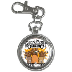 Veterinary Medicine T- Shirt Veterinary Receptionist Funny Veterinarian Hero Vet Med Life T- Shirt Key Chain Watches by ZUXUMI