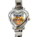 Veterinary Medicine T- Shirt Veterinary Receptionist Funny Veterinarian Hero Vet Med Life T- Shirt Heart Italian Charm Watch Front