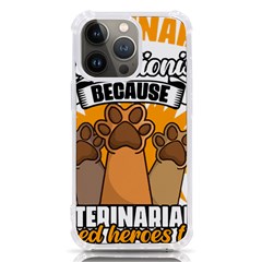 Veterinary Medicine T- Shirt Veterinary Receptionist Funny Veterinarian Hero Vet Med Life T- Shirt Iphone 13 Pro Tpu Uv Print Case by ZUXUMI