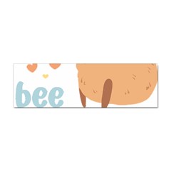 Capybara T- Shirt Bee Cappy - A Cute Capybara And A Bee Illustration T- Shirt Yoga Reflexion Pose T- Shirtyoga Reflexion Pose T- Shirt Sticker (bumper) by hizuto