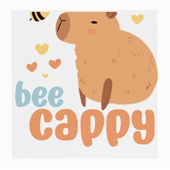 Capybara T- Shirt Bee Cappy - A Cute Capybara And A Bee Illustration T- Shirt Yoga Reflexion Pose T- Shirtyoga Reflexion Pose T- Shirt Medium Glasses Cloth by hizuto