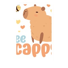 Capybara T- Shirt Bee Cappy - A Cute Capybara And A Bee Illustration T- Shirt Yoga Reflexion Pose T- Shirtyoga Reflexion Pose T- Shirt Memory Card Reader (rectangular) by hizuto