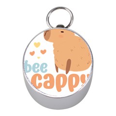 Capybara T- Shirt Bee Cappy - A Cute Capybara And A Bee Illustration T- Shirt Yoga Reflexion Pose T- Shirtyoga Reflexion Pose T- Shirt Mini Silver Compasses by hizuto