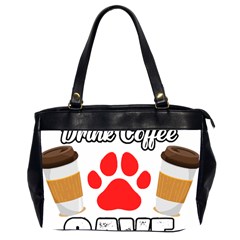 Veterinary Medicine T- Shirt Wake Up Drink Coffee Awesome Vet Med Worker Veterinary Crew T- Shirt Oversize Office Handbag (2 Sides) by ZUXUMI