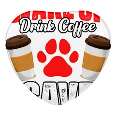 Veterinary Medicine T- Shirt Wake Up Drink Coffee Awesome Vet Med Worker Veterinary Crew T- Shirt Heart Glass Fridge Magnet (4 Pack) by ZUXUMI