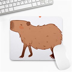 Capybara T- Shirt Cute Capybara Illustration T- Shirt (1) Yoga Reflexion Pose T- Shirtyoga Reflexion Pose T- Shirt Large Mousepad by hizuto