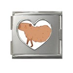 Capybara T- Shirt Cute Capybara Illustration T- Shirt (1) Yoga Reflexion Pose T- Shirtyoga Reflexion Pose T- Shirt Mega Link Heart Italian Charm (18mm) Front