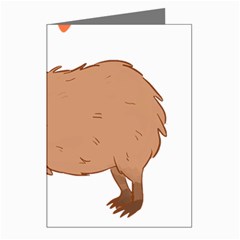 Capybara T- Shirt Cute Capybara Illustration T- Shirt (1) Yoga Reflexion Pose T- Shirtyoga Reflexion Pose T- Shirt Greeting Cards (pkg Of 8) by hizuto