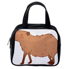 Capybara T- Shirt Cute Capybara Illustration T- Shirt (1) Yoga Reflexion Pose T- Shirtyoga Reflexion Pose T- Shirt Classic Handbag (one Side) by hizuto