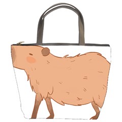 Capybara T- Shirt Cute Capybara Illustration T- Shirt (1) Yoga Reflexion Pose T- Shirtyoga Reflexion Pose T- Shirt Bucket Bag by hizuto