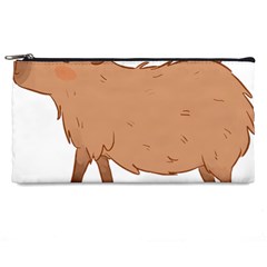 Capybara T- Shirt Cute Capybara Illustration T- Shirt (1) Yoga Reflexion Pose T- Shirtyoga Reflexion Pose T- Shirt Pencil Case by hizuto