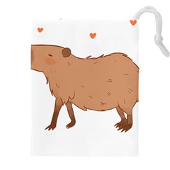 Capybara T- Shirt Cute Capybara Illustration T- Shirt (1) Yoga Reflexion Pose T- Shirtyoga Reflexion Pose T- Shirt Drawstring Pouch (4xl) by hizuto