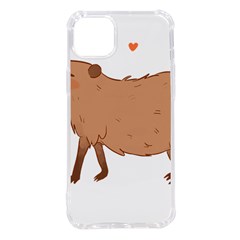 Capybara T- Shirt Cute Capybara Illustration T- Shirt (1) Yoga Reflexion Pose T- Shirtyoga Reflexion Pose T- Shirt Iphone 14 Plus Tpu Uv Print Case by hizuto