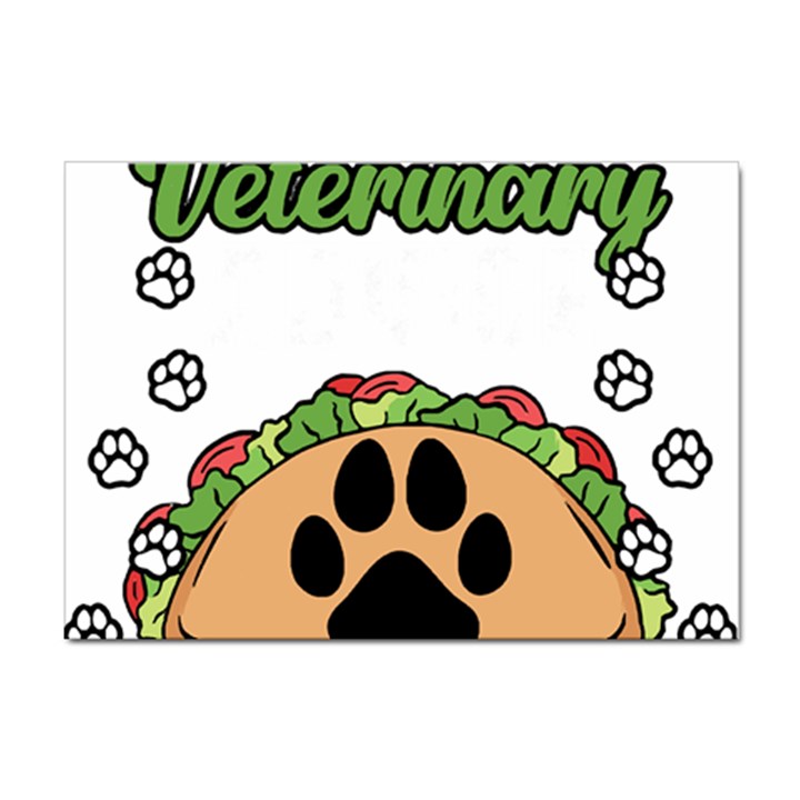 Veterinary Medicine T- Shirt Will Give Veterinary Advice For Tacos Funny Vet Med Worker T- Shirt Sticker A4 (10 pack)