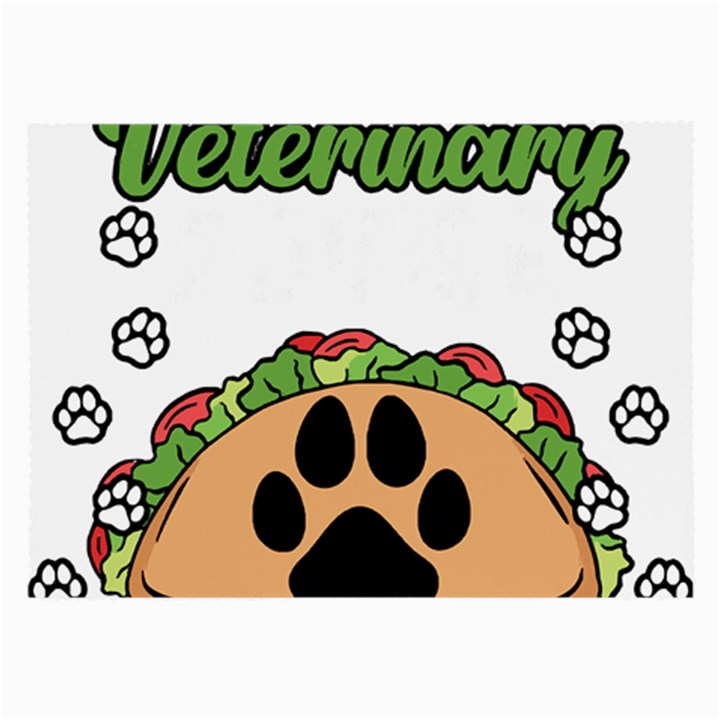 Veterinary Medicine T- Shirt Will Give Veterinary Advice For Tacos Funny Vet Med Worker T- Shirt Large Glasses Cloth (2 Sides)