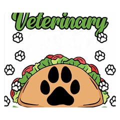 Veterinary Medicine T- Shirt Will Give Veterinary Advice For Tacos Funny Vet Med Worker T- Shirt Two Sides Premium Plush Fleece Blanket (small) by ZUXUMI