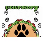 Veterinary Medicine T- Shirt Will Give Veterinary Advice For Tacos Funny Vet Med Worker T- Shirt Two Sides Premium Plush Fleece Blanket (Large) 80 x60  Blanket Front