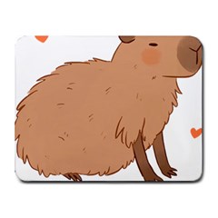 Capybara T- Shirt Cute Capybara Illustration T- Shirt (2) Yoga Reflexion Pose T- Shirtyoga Reflexion Pose T- Shirt Small Mousepad by hizuto