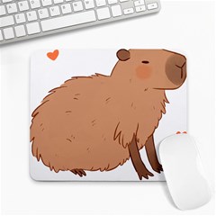 Capybara T- Shirt Cute Capybara Illustration T- Shirt (2) Yoga Reflexion Pose T- Shirtyoga Reflexion Pose T- Shirt Large Mousepad by hizuto