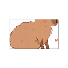 Capybara T- Shirt Cute Capybara Illustration T- Shirt (2) Yoga Reflexion Pose T- Shirtyoga Reflexion Pose T- Shirt Sticker (rectangular) by hizuto