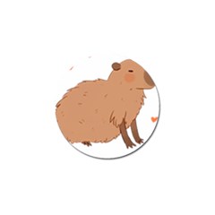 Capybara T- Shirt Cute Capybara Illustration T- Shirt (2) Yoga Reflexion Pose T- Shirtyoga Reflexion Pose T- Shirt Golf Ball Marker by hizuto