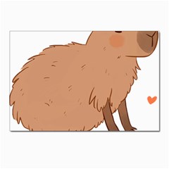 Capybara T- Shirt Cute Capybara Illustration T- Shirt (2) Yoga Reflexion Pose T- Shirtyoga Reflexion Pose T- Shirt Postcard 4 x 6  (pkg Of 10) by hizuto