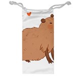 Capybara T- Shirt Cute Capybara Illustration T- Shirt (2) Yoga Reflexion Pose T- Shirtyoga Reflexion Pose T- Shirt Jewelry Bag Front